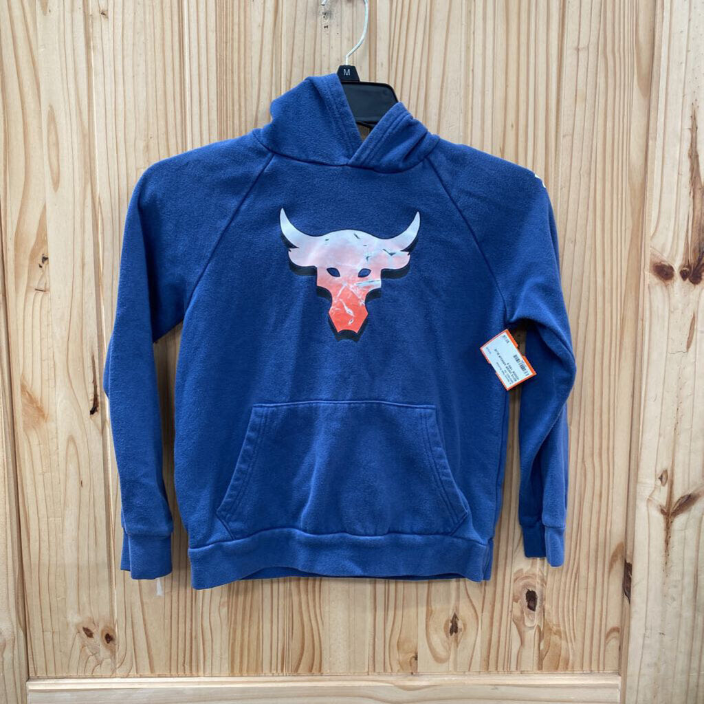 BOYS UNDER ARMOUR BLUE HOODIE YSM 8