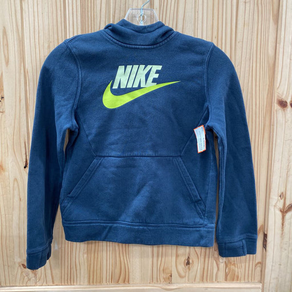 BOYS NIKE HOODIE BLUE/NEON GREEN/WHITE S 8