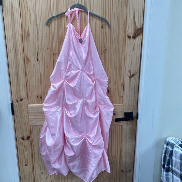 GIRLS PINK CASUAL DRESS 14