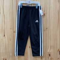 BOYS ADIDAS JOGGERS BLK/WHITE 3T