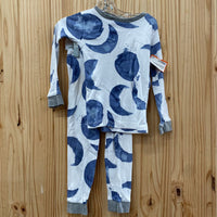 BOYS BURTS BEES 2PC PAJAMA SET BLUE/WHITE 3T