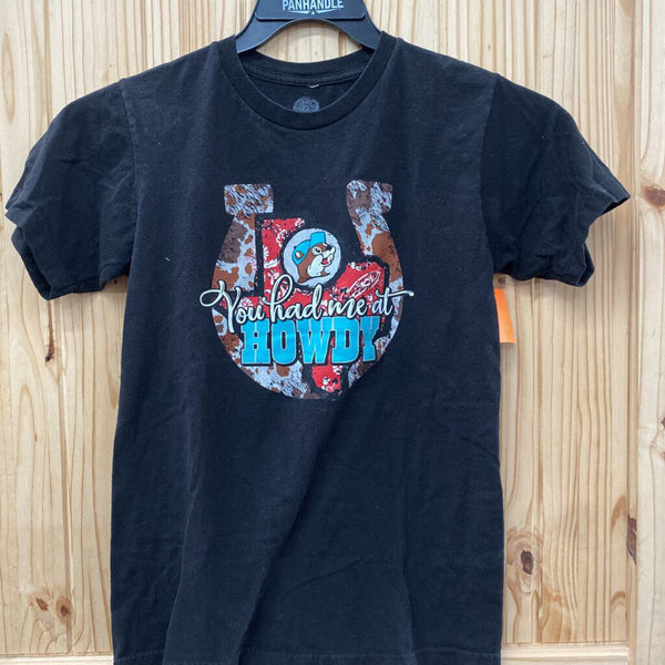 YOU HAD ME AT HOWDY BLK BUCEES T-SHIRT S