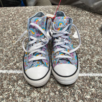 GIRLS CONVERSE SHOES W/CASTLE/RAINBOWS 3