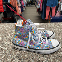 GIRLS CONVERSE SHOES W/CASTLE/RAINBOWS 3