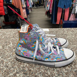 GIRLS CONVERSE SHOES W/CASTLE/RAINBOWS 3