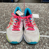 WOMENS ASICS HOT PINK/WHITE/SKY BLUE 8 1/2