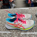 WOMENS ASICS HOT PINK/WHITE/SKY BLUE 8 1/2