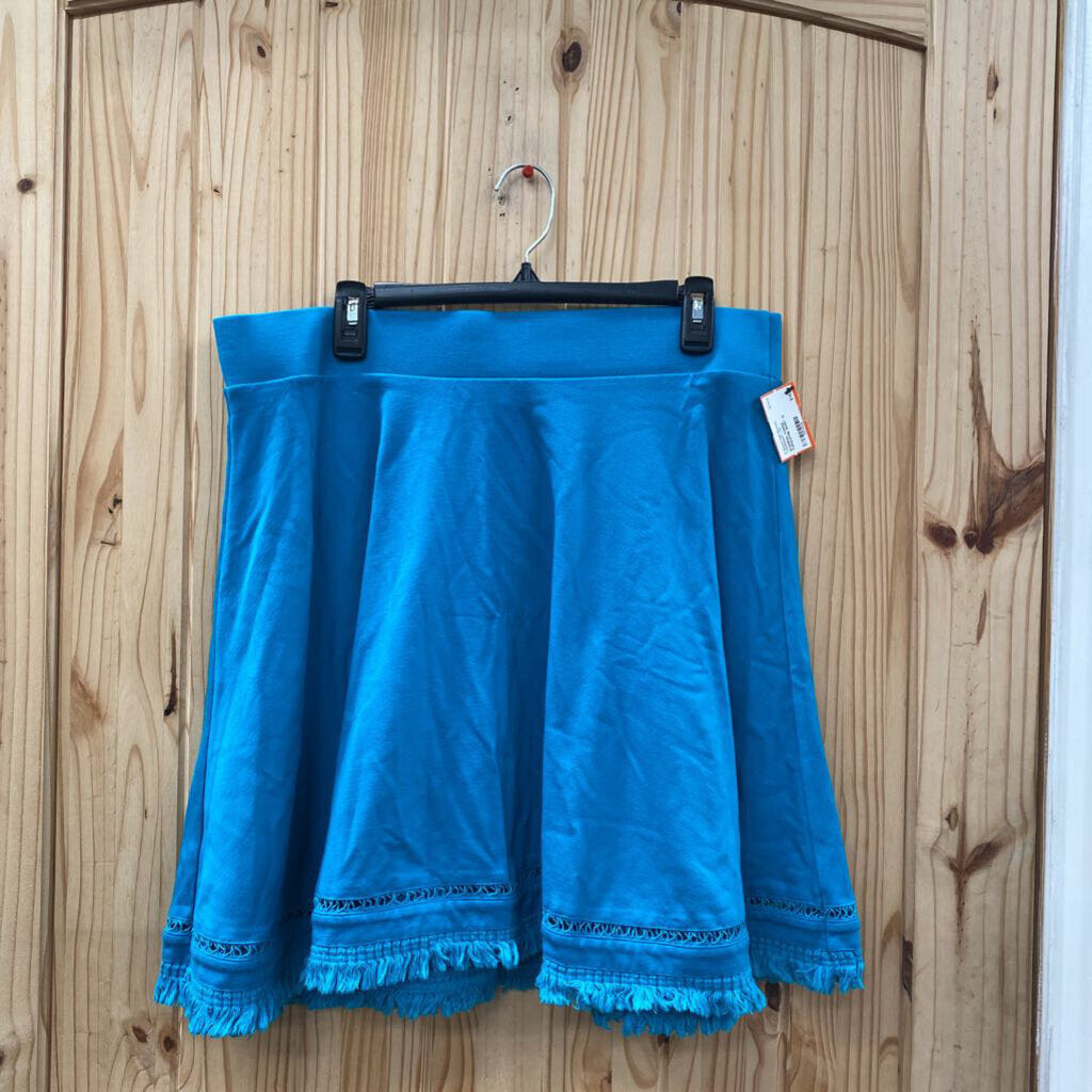 WOMENS TORRID TURQUOISE SKIRT 1X