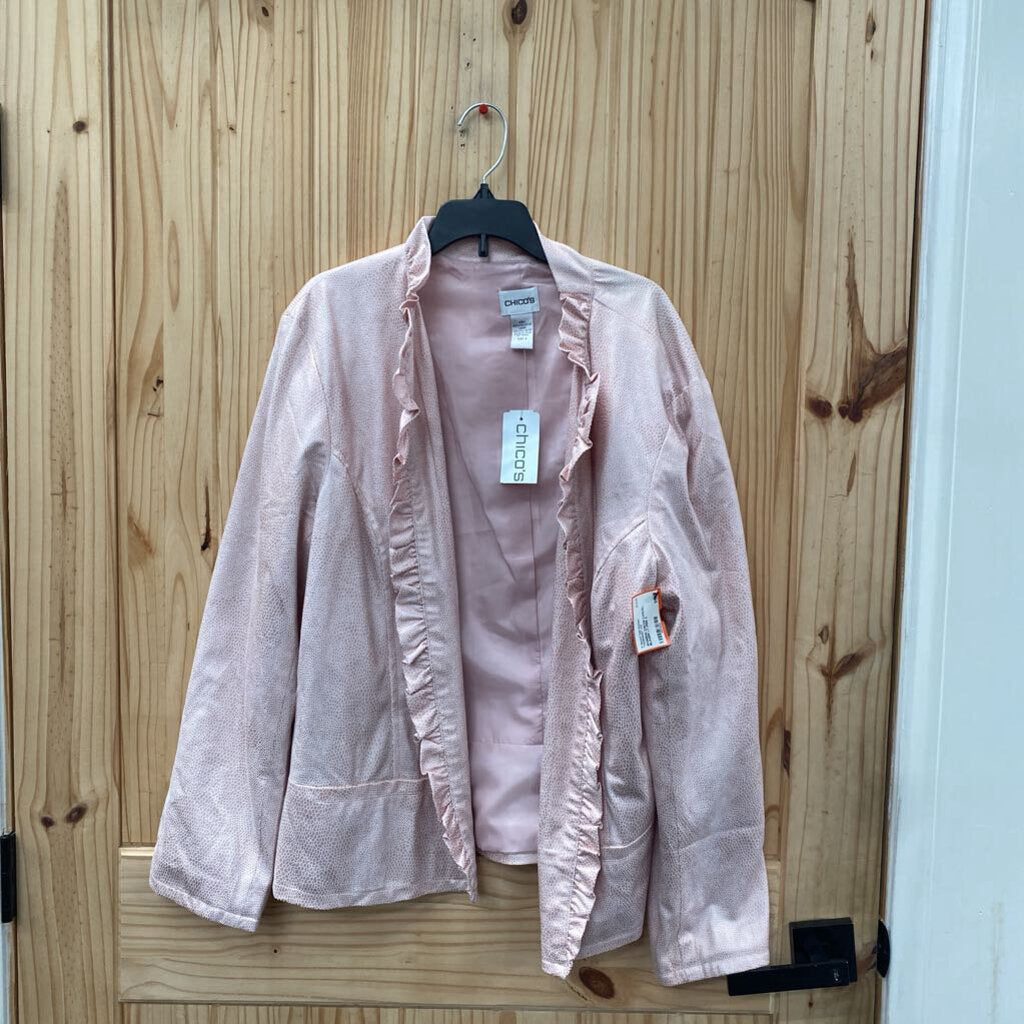 WOMENS CHICOS CASUAL BLAZER LT PIINK 3