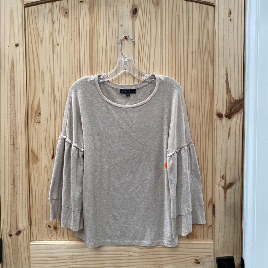 WOMENS SANCTUARY BEIGE CASUAL TOP S