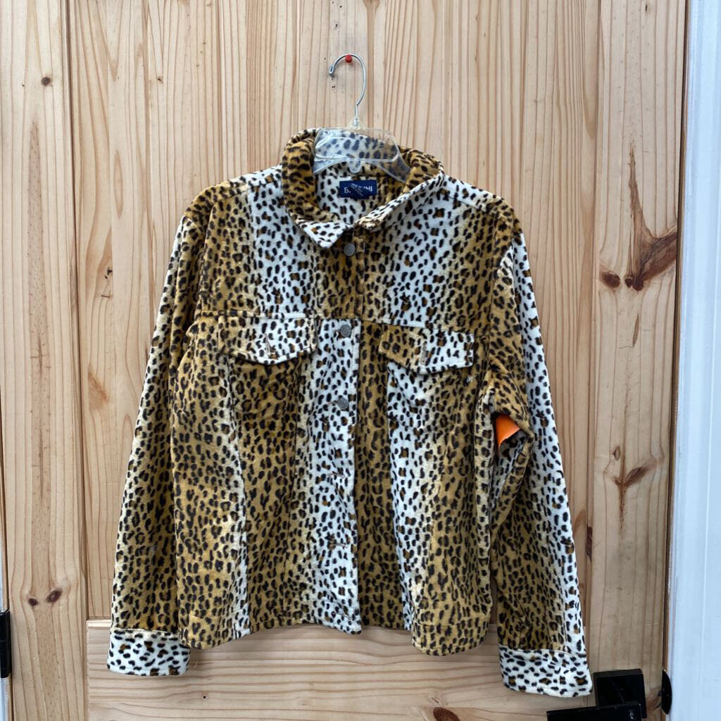 WOMENS BACCINI LEOPARD CASUAL JACKET 16