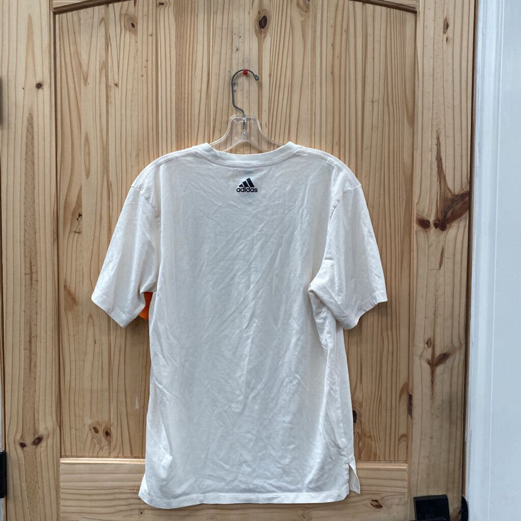 MENS ADIDAS IVORY T-SHIRT S