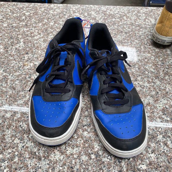 BOYS NIKE SHOES ROYAL BLUE/BLK 7Y spw