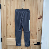 GIRLS ADIDAS PANTS GREY/PINK S 8
