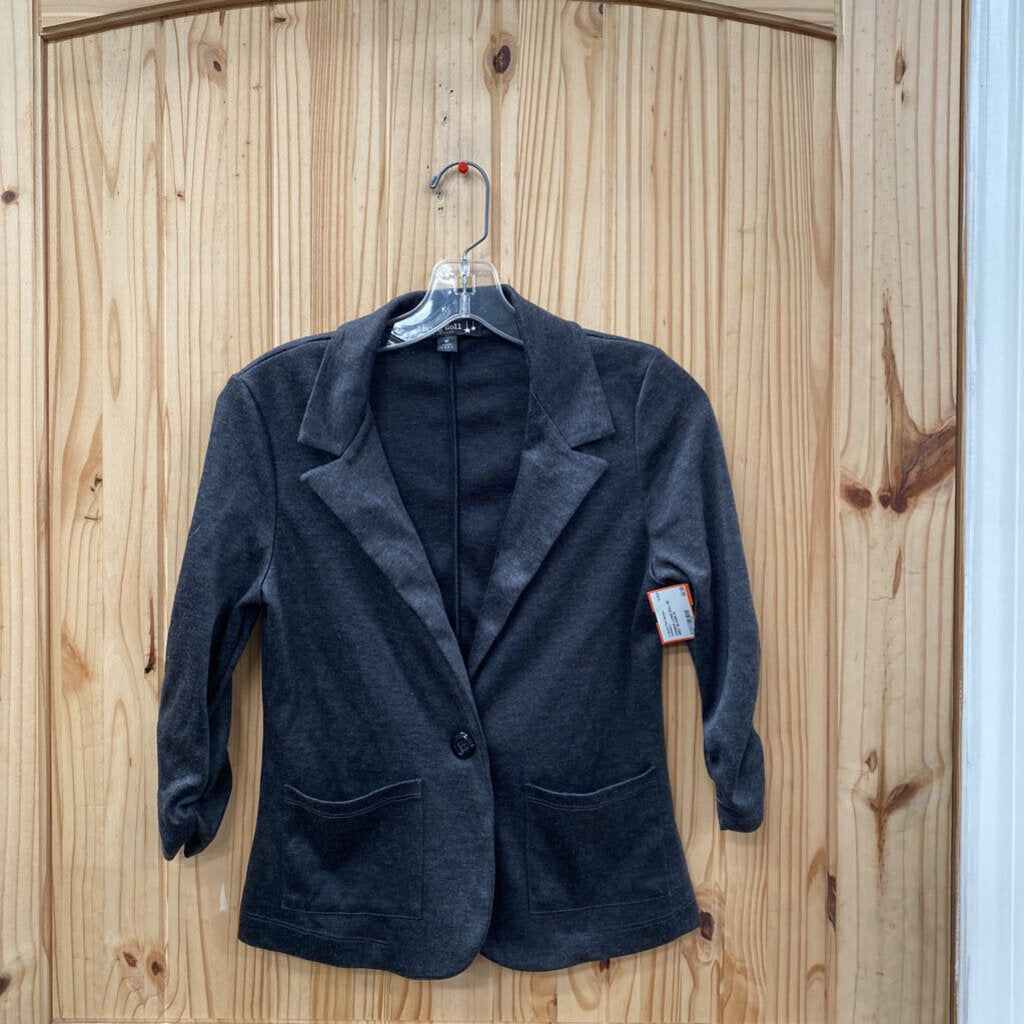 WOMENS LIVING DOLL DK GREY BLAZER M