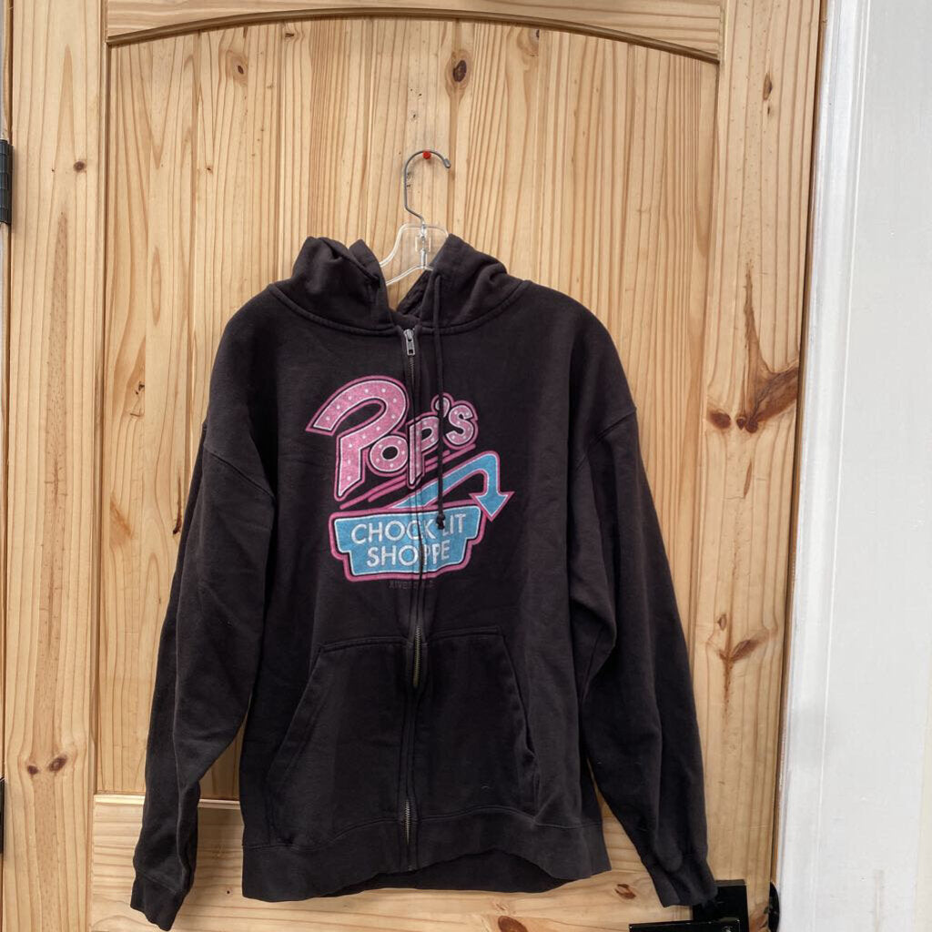 WOMENS POPS BLK HOODIE XL