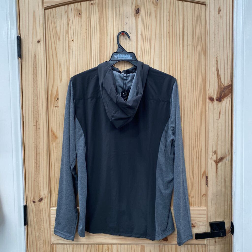 MENS TAYLOR MADE JACKET BLK/GREY L NWT