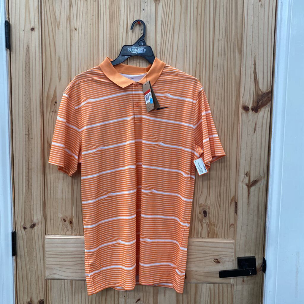 MENS NIKE ORANGE POLO SHIRT L NWT