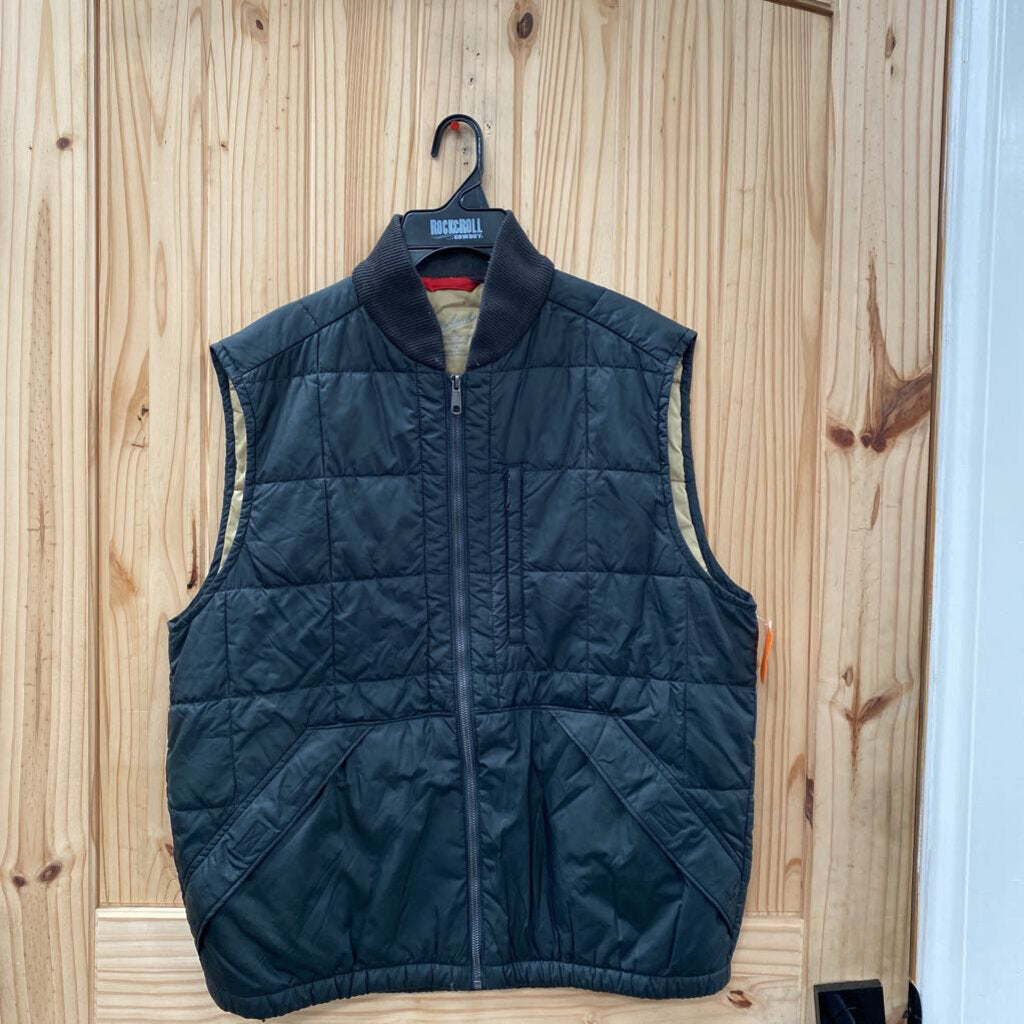MENS WOOLRICH DK GREEN VEST L