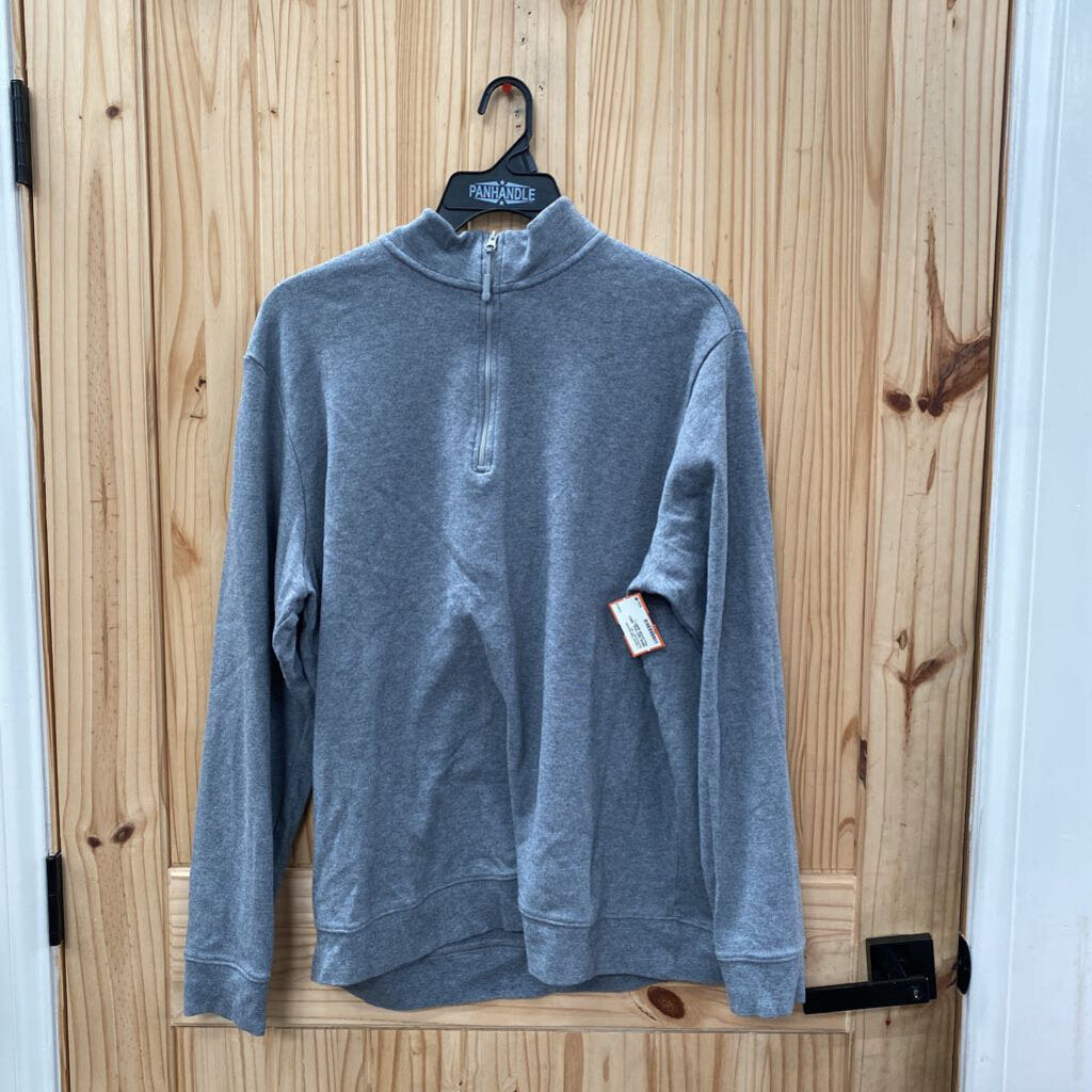 MENS GEN TEAL GREY PULLOVER SHIRT L