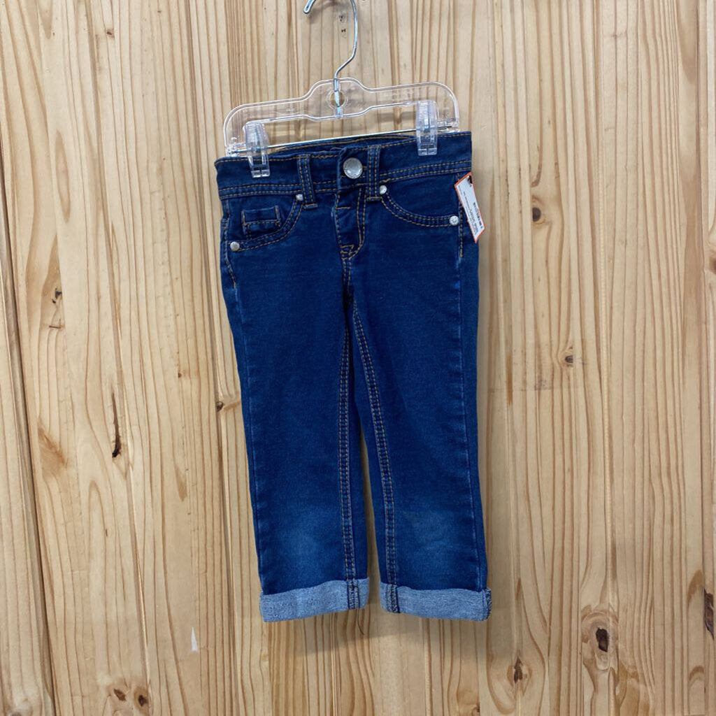 GIRLS JUSTICE PREMIUM DK DENIM JEANS 6