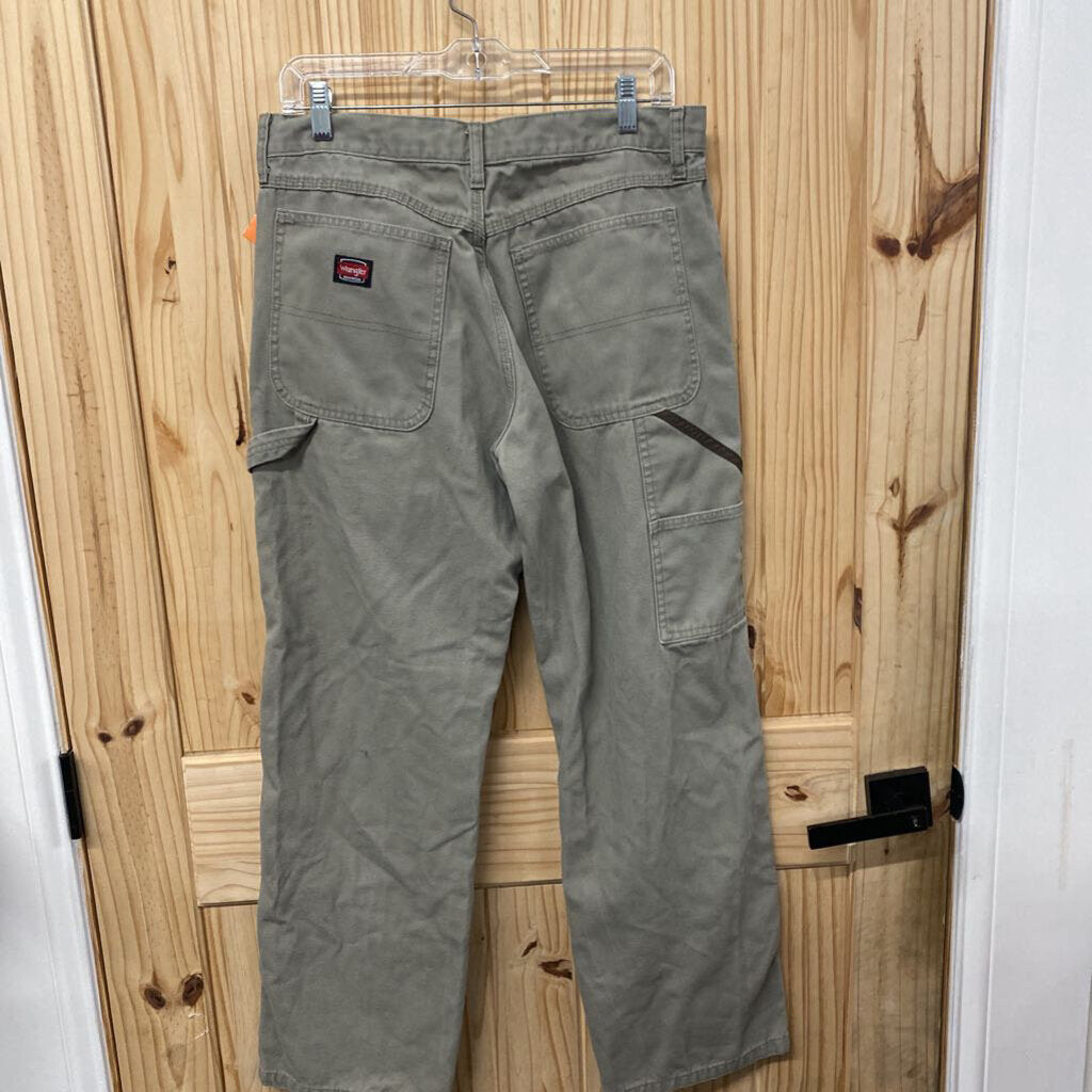 MENS WRANGLER WORK WEAR PANTS TAUPE 32X30