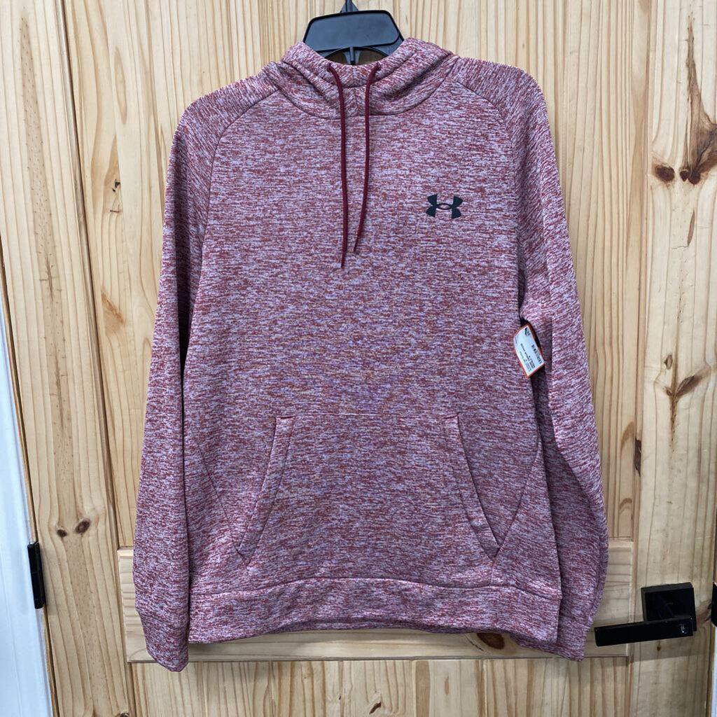 WOMENS UNDER ARMOUR HOODIE RED/BLK M