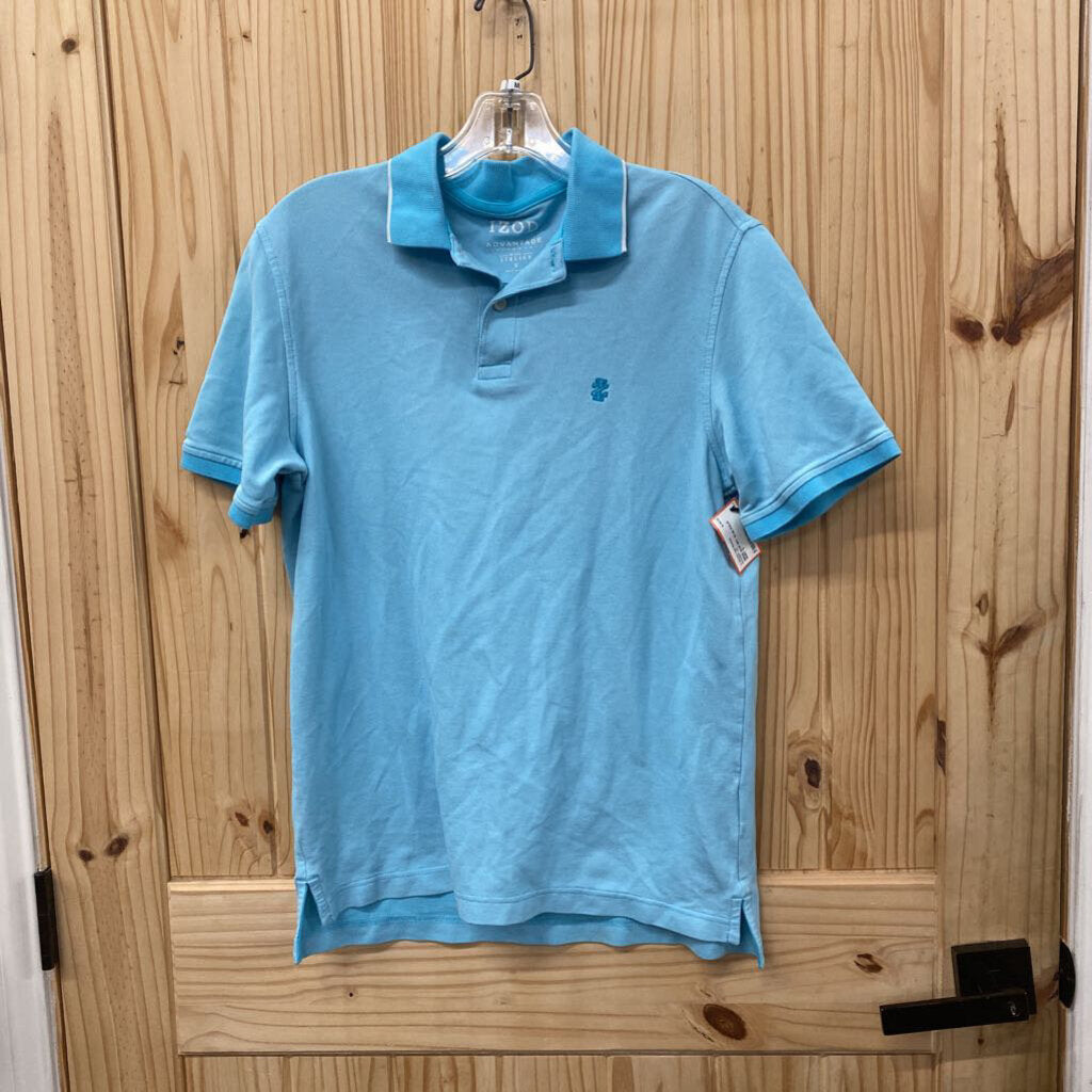 MENS IZOD SKY BLUE POLO SHIRT S