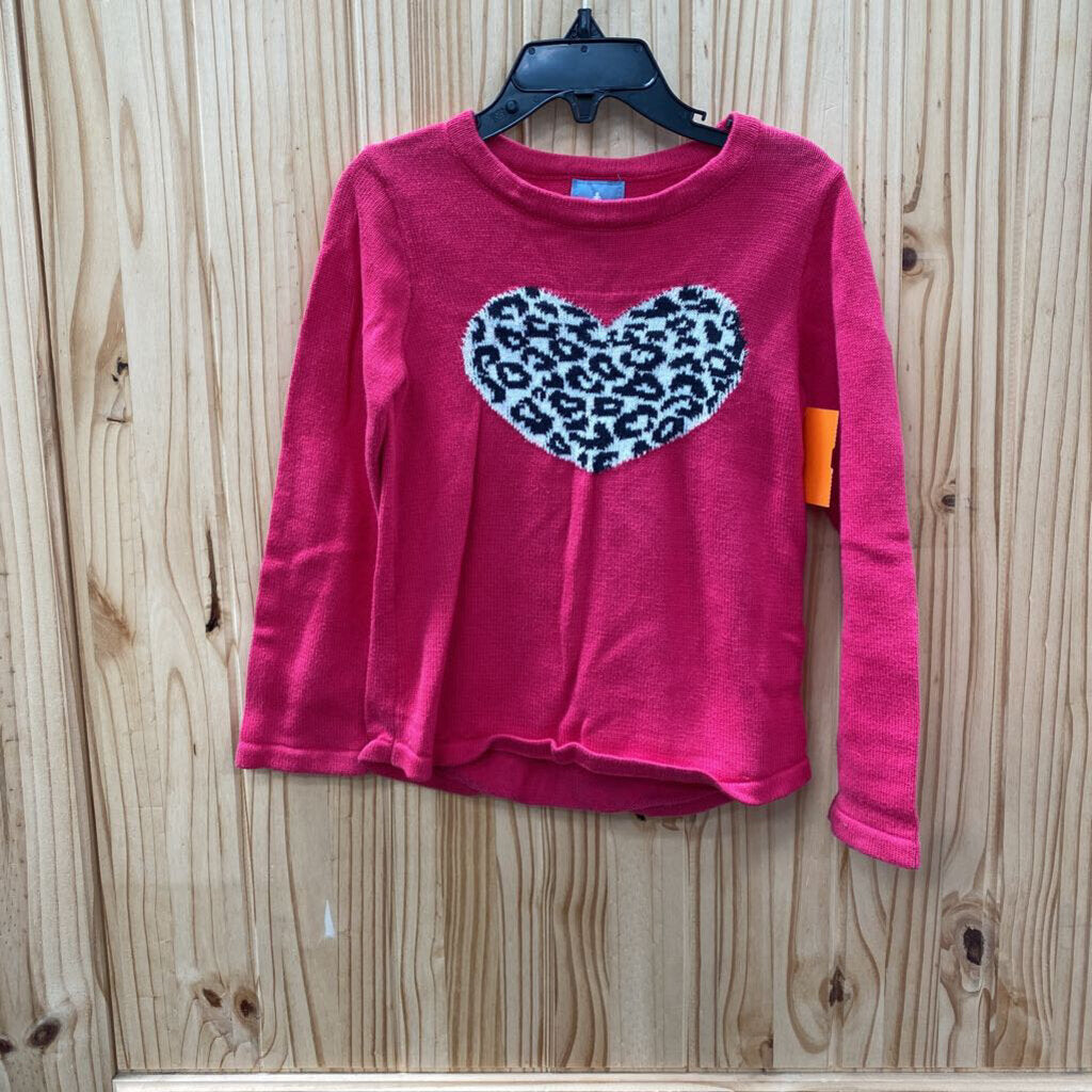 GIRLS BABY GAP PINK LS SHIRT W/HEART 5T