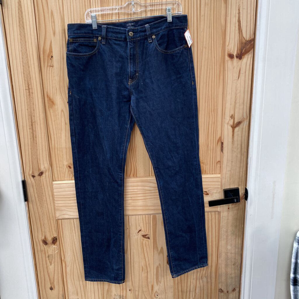 MENS J.CREW DK DENIM JEANS 33X32