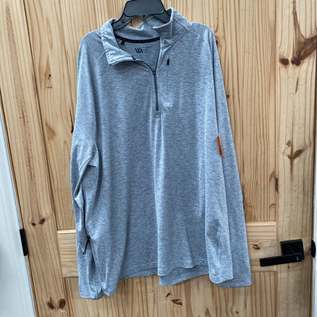 MENS VRST GREY LS PULLOVER XL