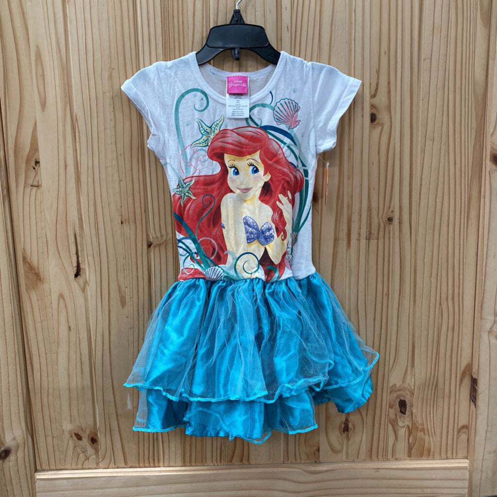 GIRLS LITTLE MERMAID TUTU DRESS XS 4/5