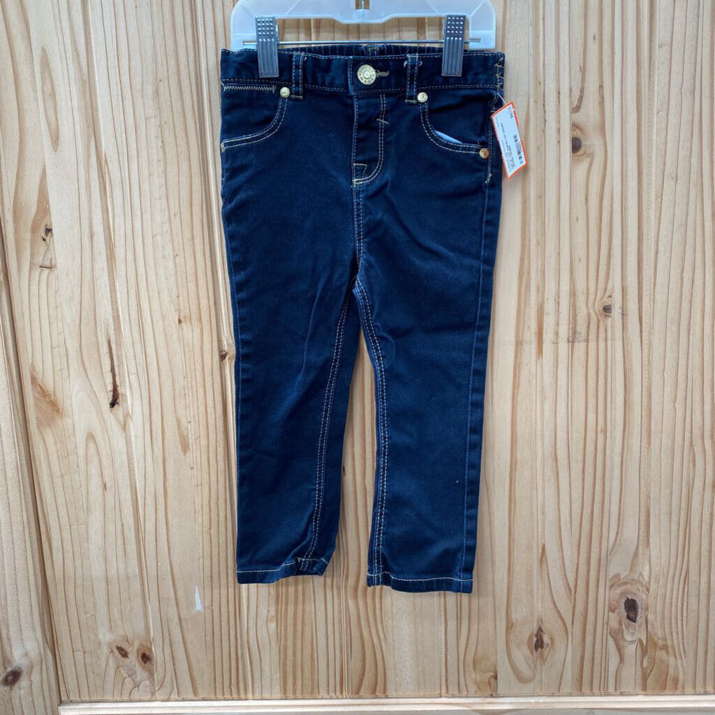 GIRLS JOE FRESH DK DENIM JEANS 12/18M