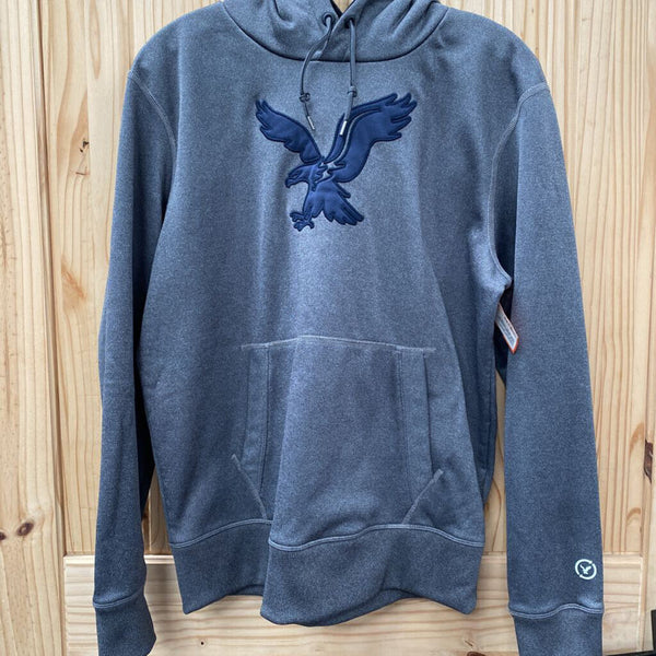 MENS AMERICAN EAGLE GREY/BLUE HOODIE M