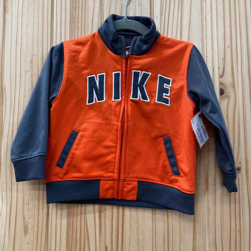 BOYS NIKE JACKET ORANGE/DK GREY 12M