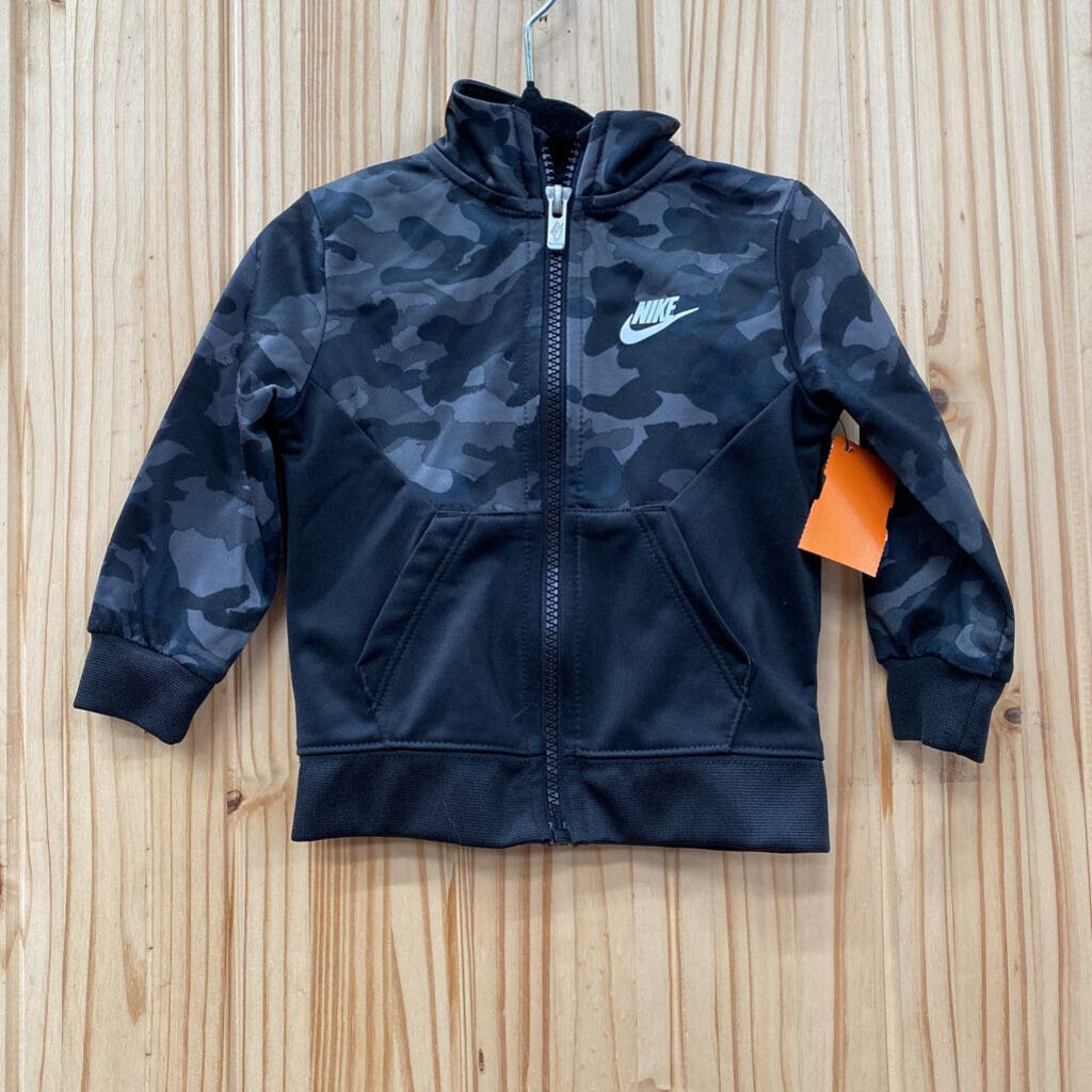 BOYS NIKE JACKET BLK/DK GREY 12M