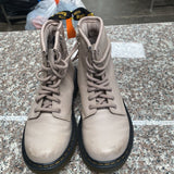 GIRLS DR. MARTENS TAUPE BOOTS 12