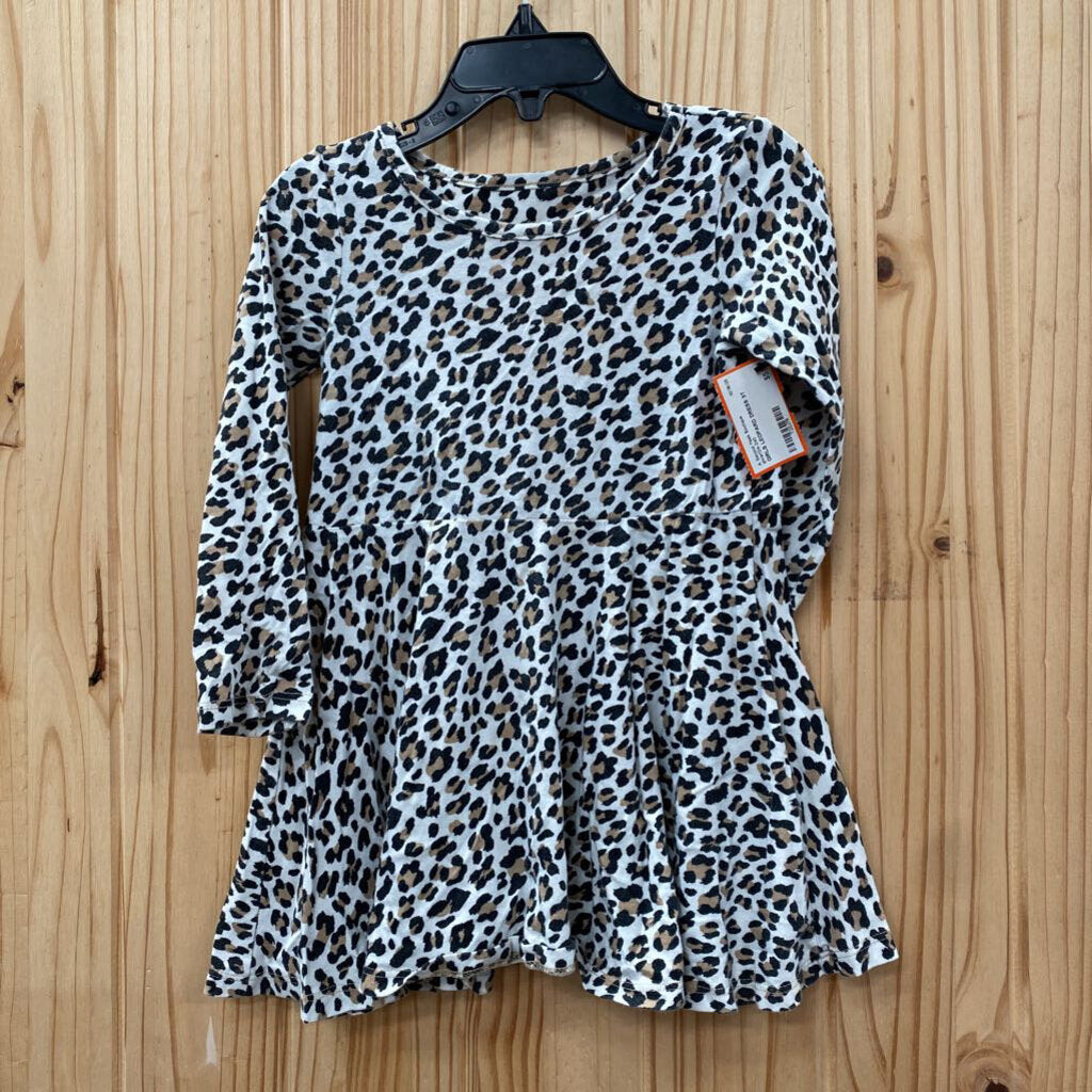 GIRLS LEOPARD DRESS 3T