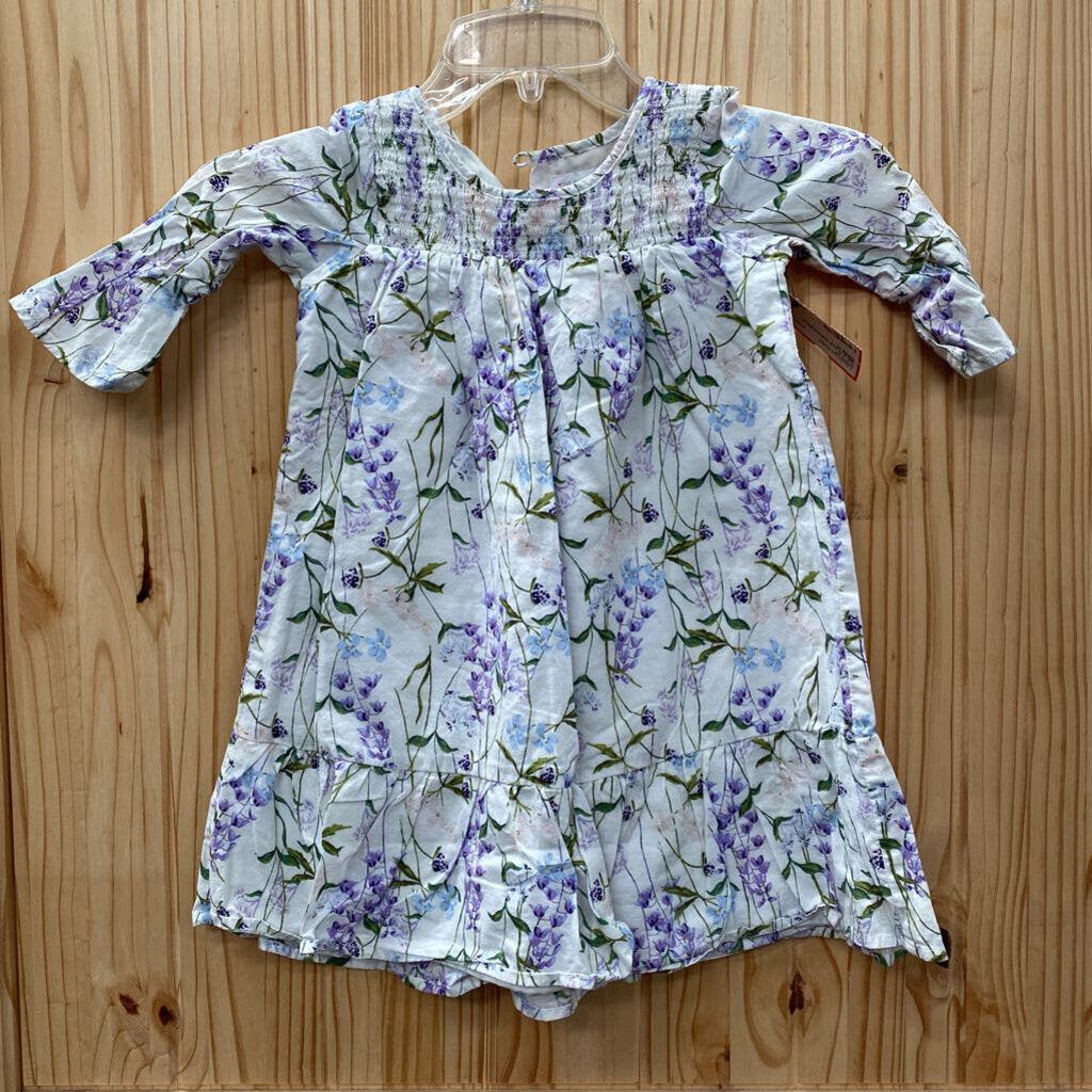 GIRLS PLACE WHITE/PURPLE DRESS 4T
