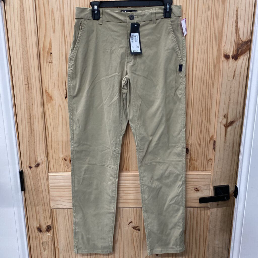 MENS OAKLEY TAN PANTS 28 NWT