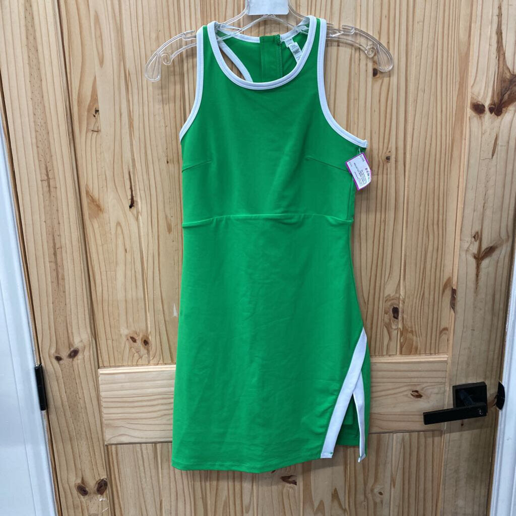 WOMENS SAGE COLLECTION SL DRESS SKORT GREEN/WHITE XS