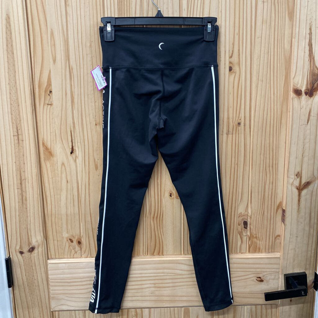 WOMENS ZYIA LEGGINGS BLK/WHITE 2