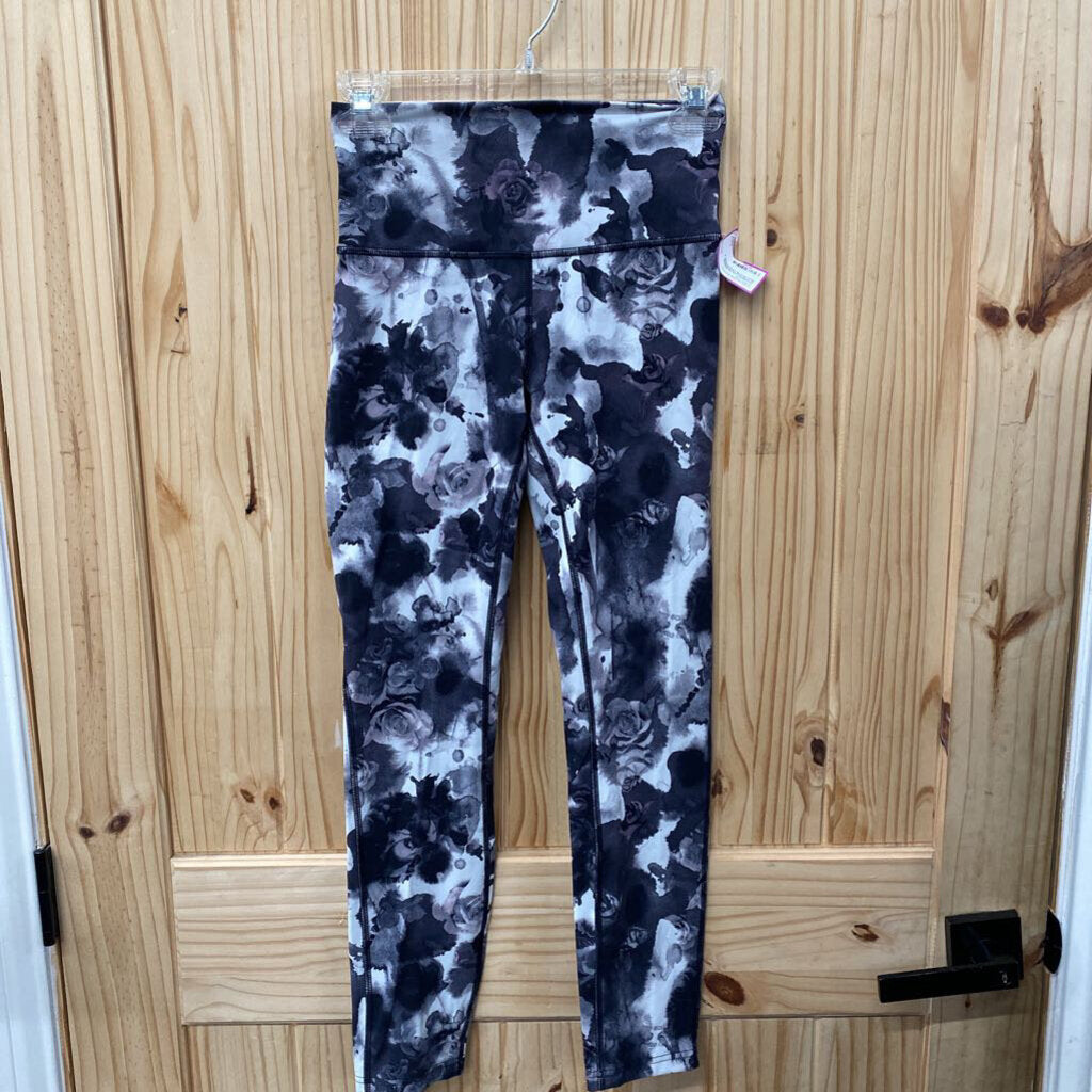 WOMENS LULULEMON BLK/WHITE LEGGINGS 4