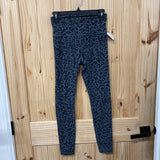 WOMENS ATHLETA LEGGINGS GREY/BLK LEOPARD XS