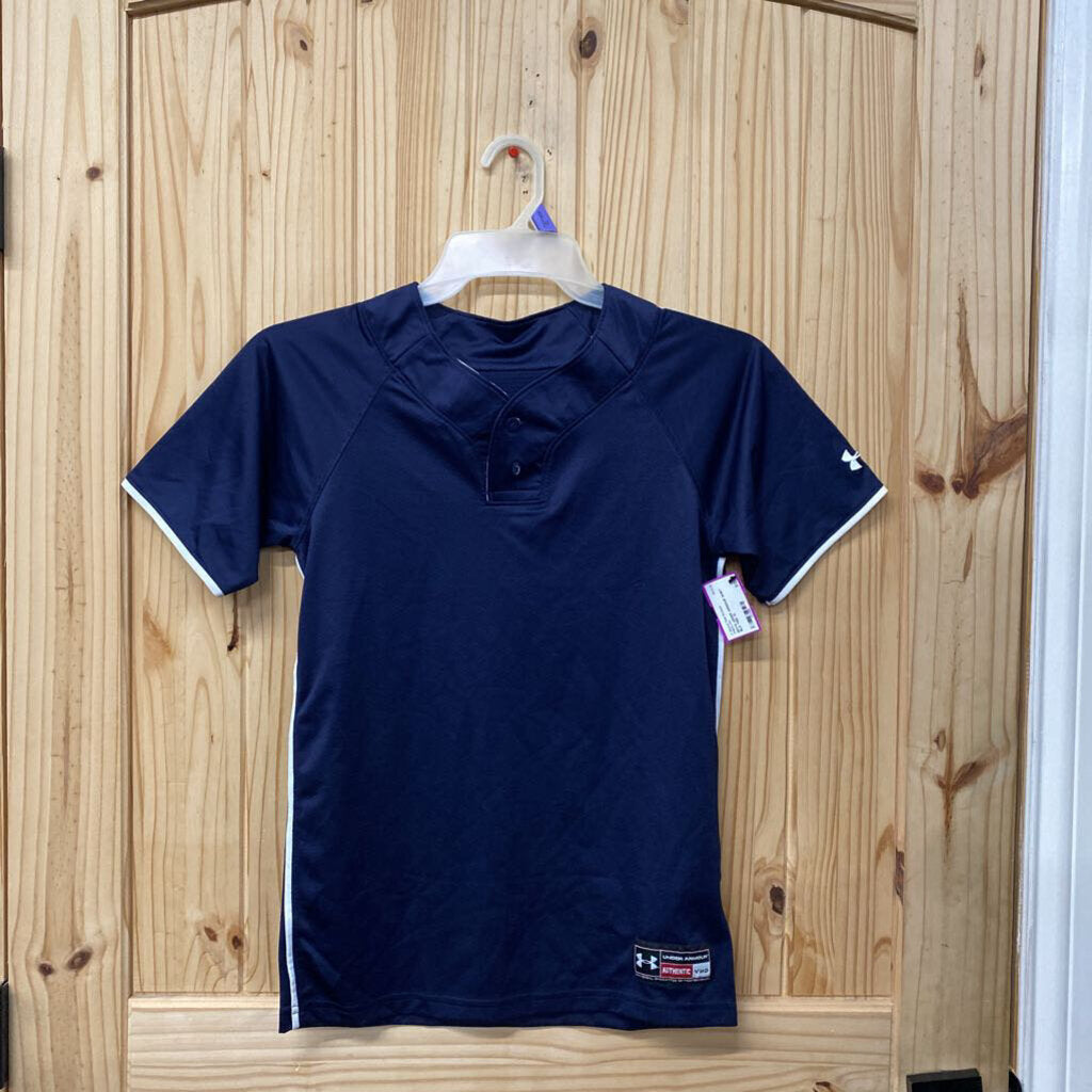 BOYS UNDER ARMOUR SHIRT BLK YMD 10