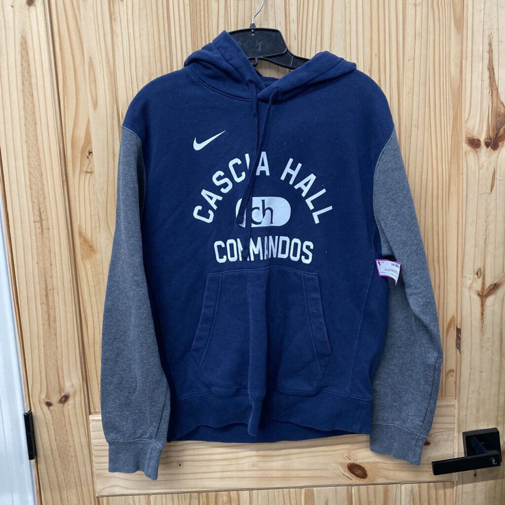 NIKE CASCIA HALL HOODIE NAVY BLUE/WHITE S