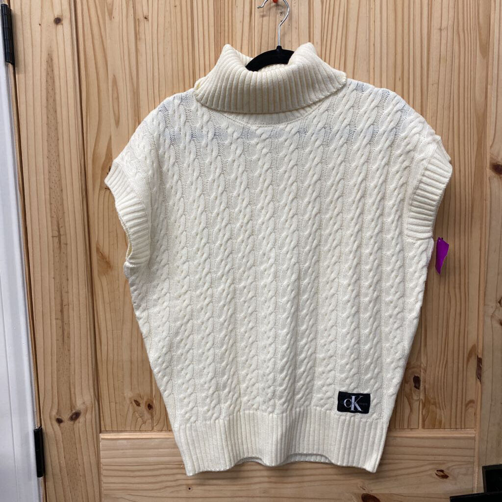 WOMENS CALVIN KLEIN IVORY SWEATER XS