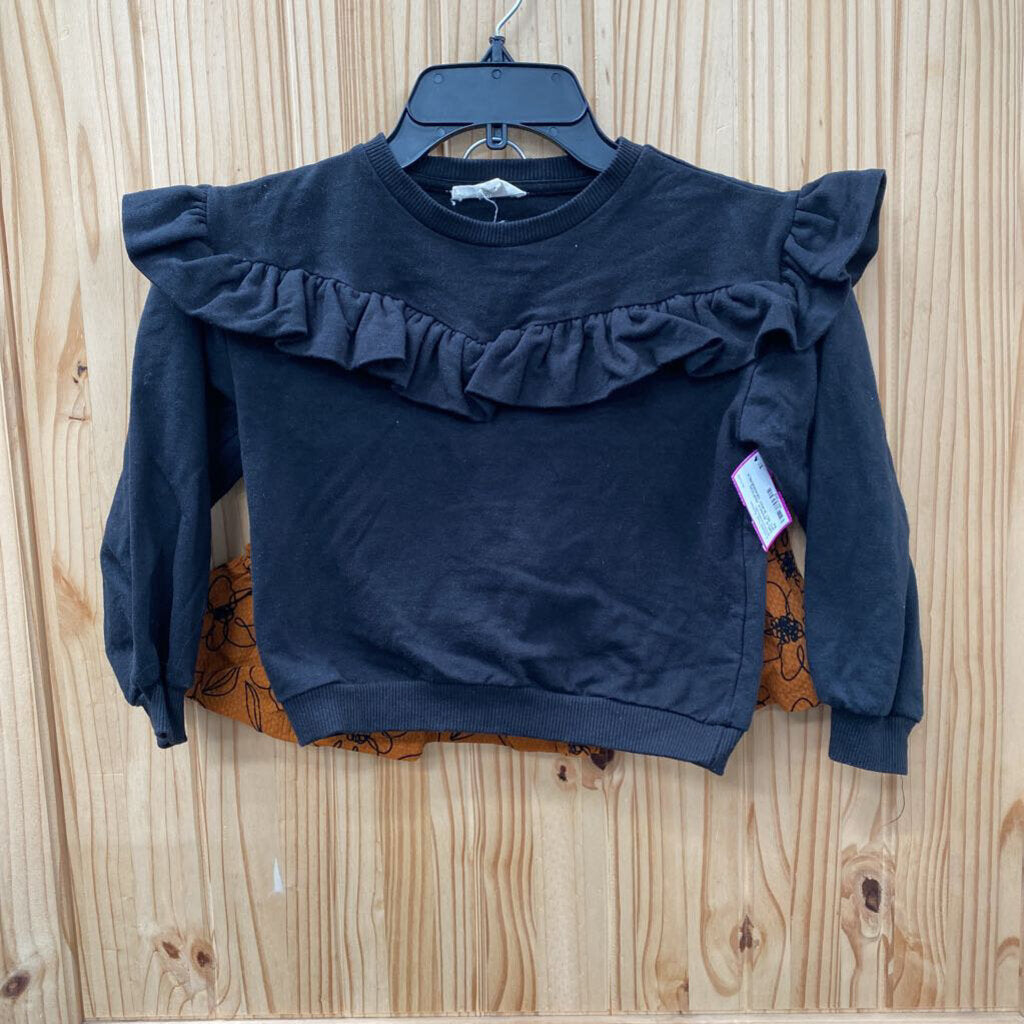 GIRLS JESSICA SIMPSON 2PC SET BURNT ORANGE/BLK 6X