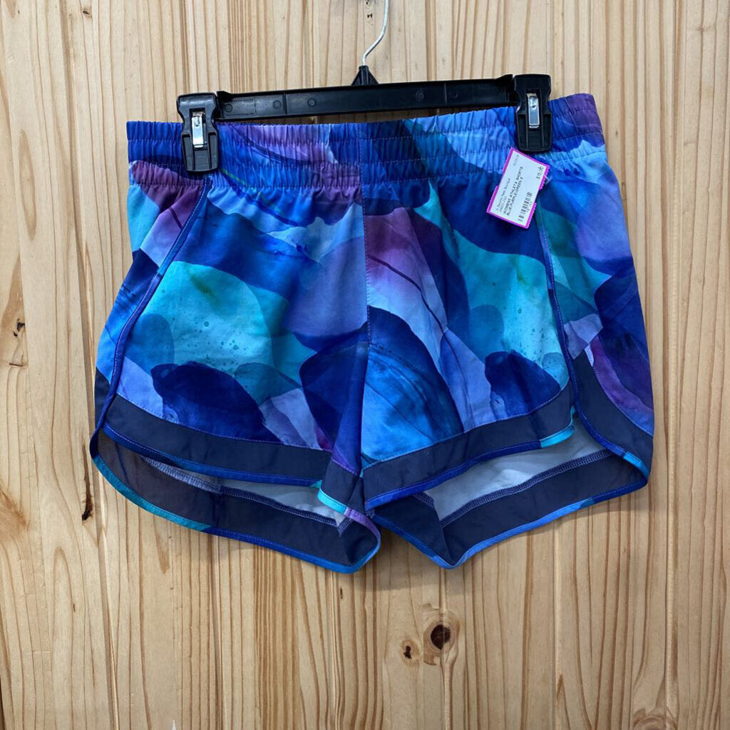 WOMENS ATHLETA SHORTS BLUE/PURPLE/GREEN S