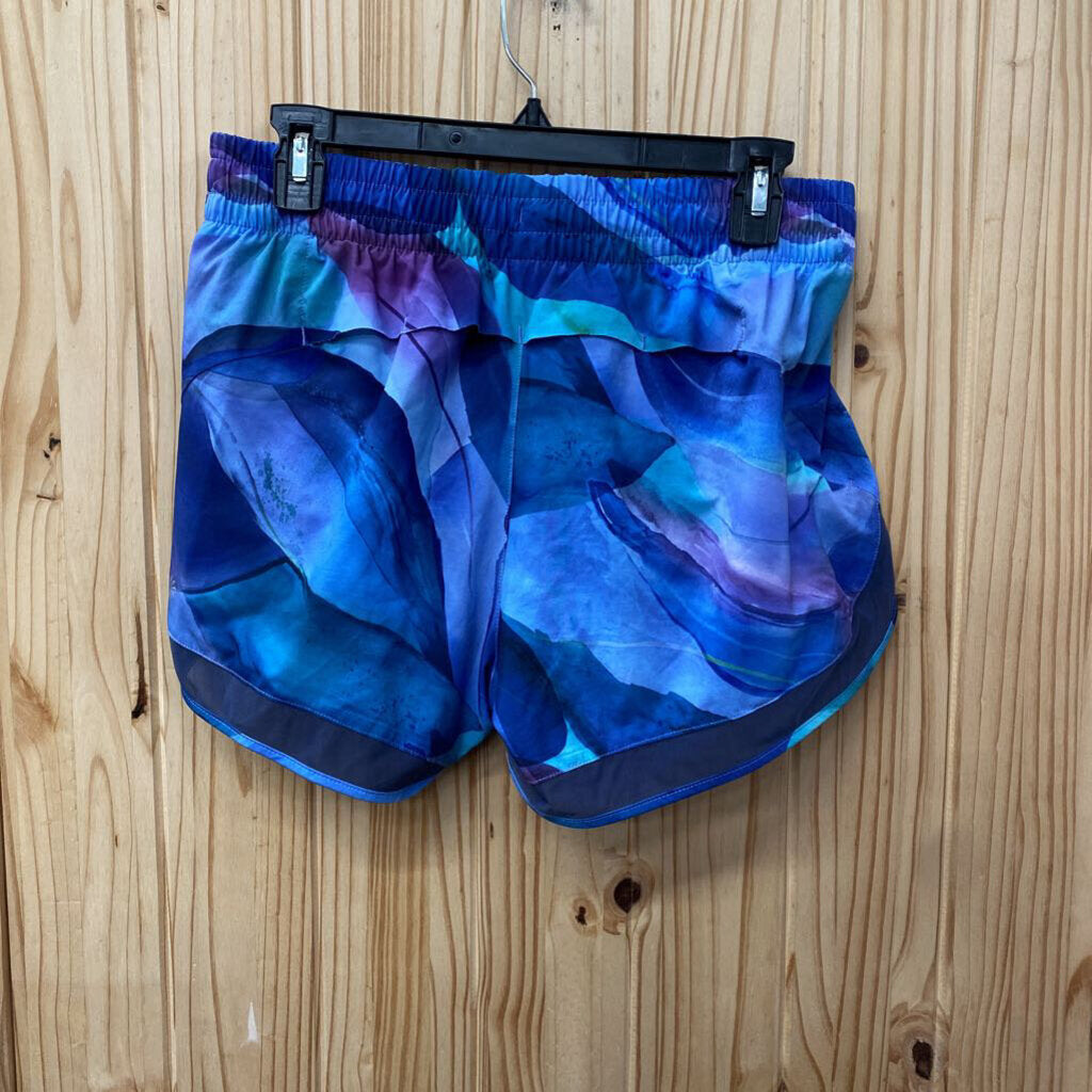 WOMENS ATHLETA SHORTS BLUE/PURPLE/GREEN S